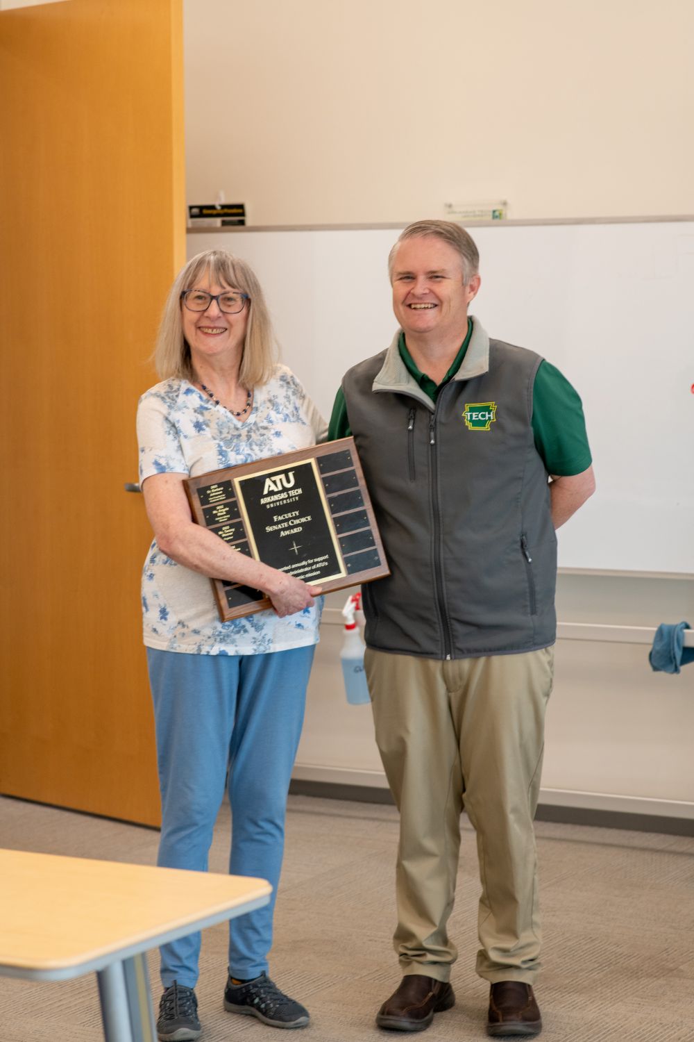 Sam Strasner accepting award