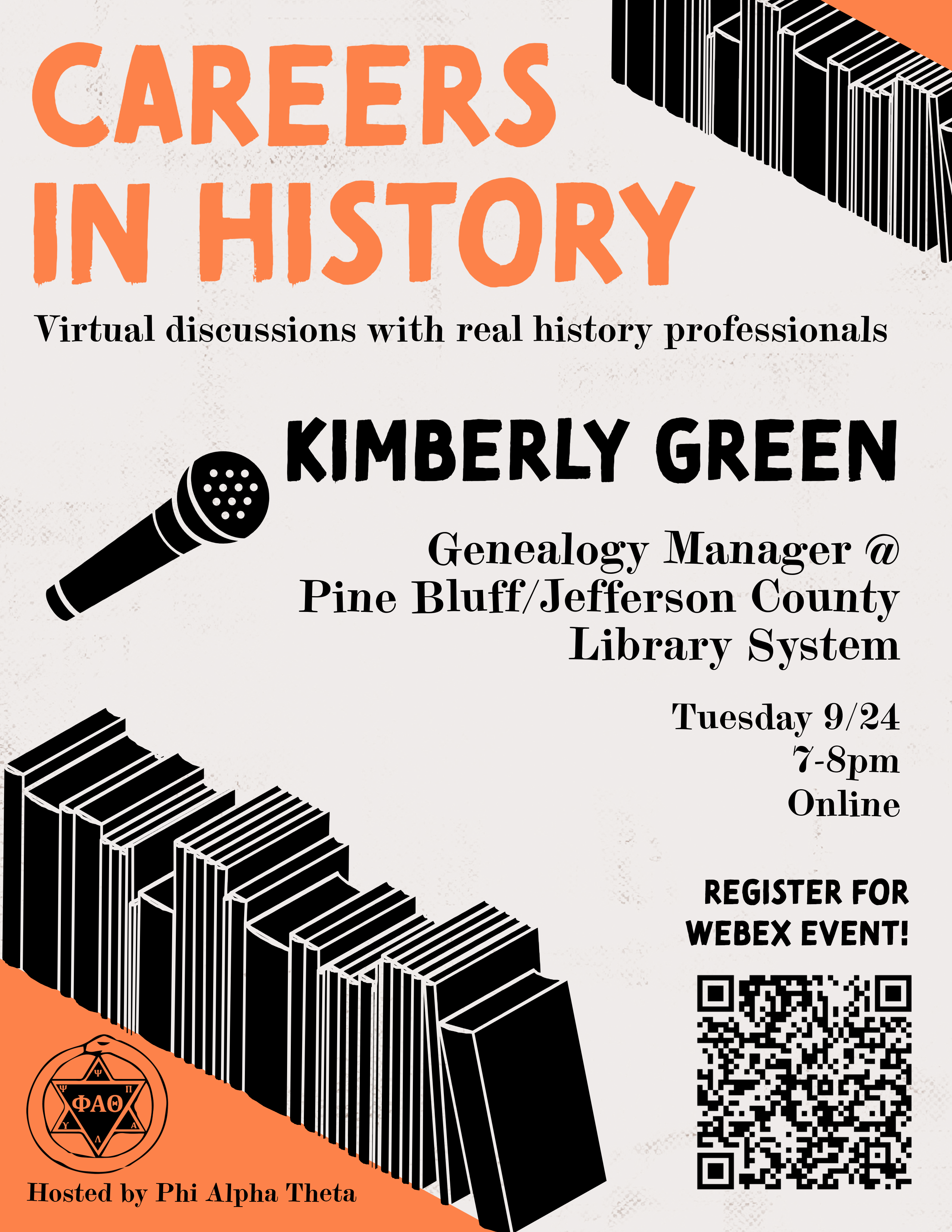 Careers in History flyer for Kimberly Green