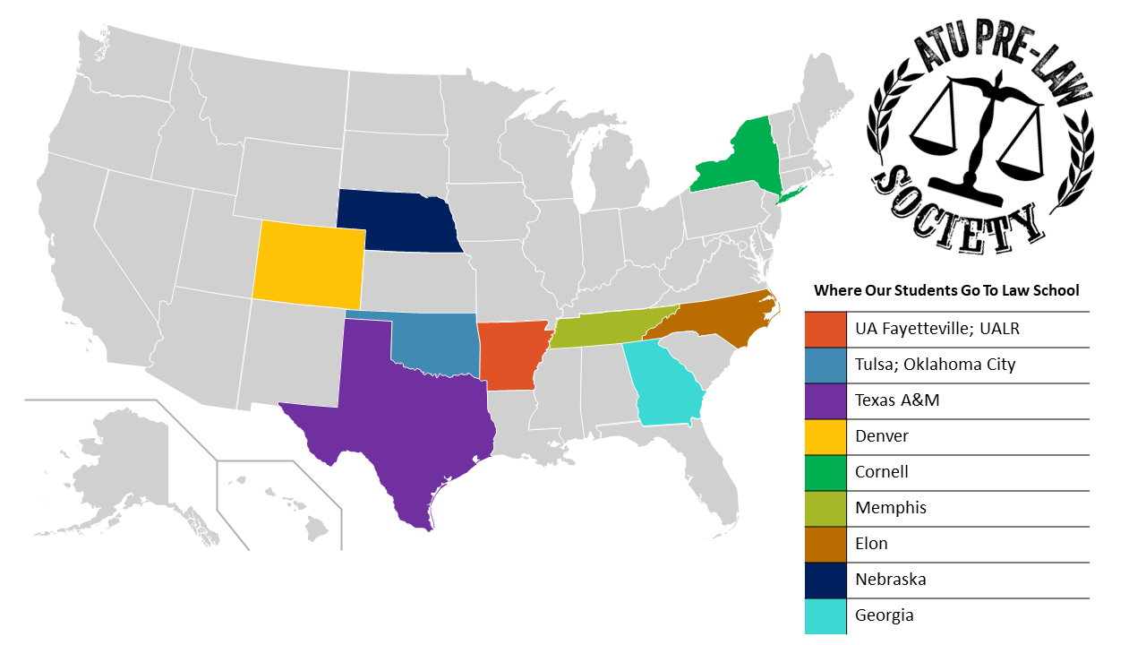 Law school admissions map by state